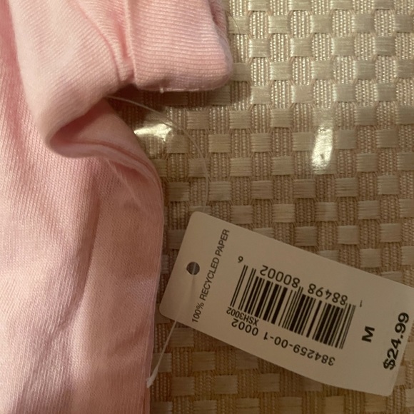 NWT LOVE BY GAP PINK GRAPHIC T- SHIRT “SATURDAY SUNDAY REPEAT LARGE - Picture 4 of 8